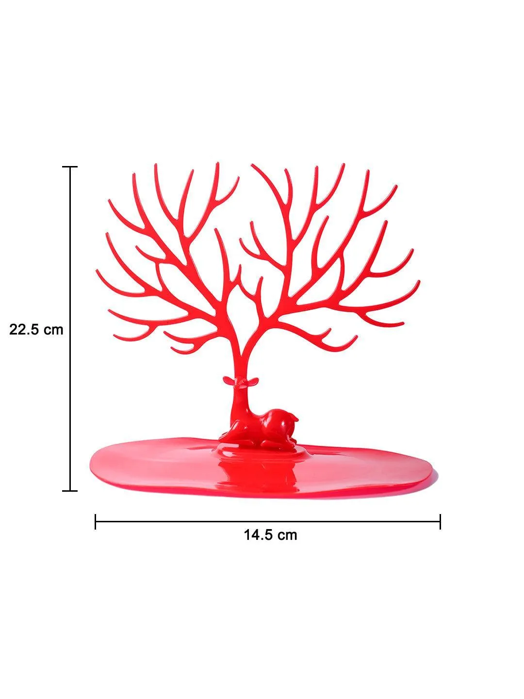 Stylish Red Jewelry Tree Stand