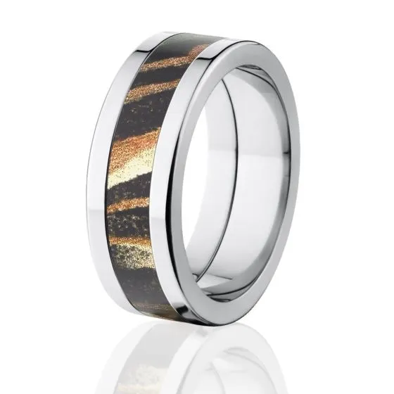 Stylish Shadow Grass Camo Rings, Mossy Oak Camo Wedding Rings