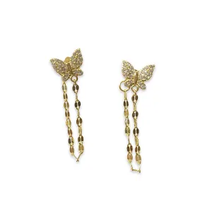 Sweet Butterfly Chain Earring