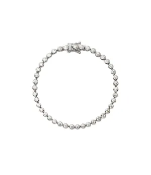 Tennis Round Bracelet in Silver