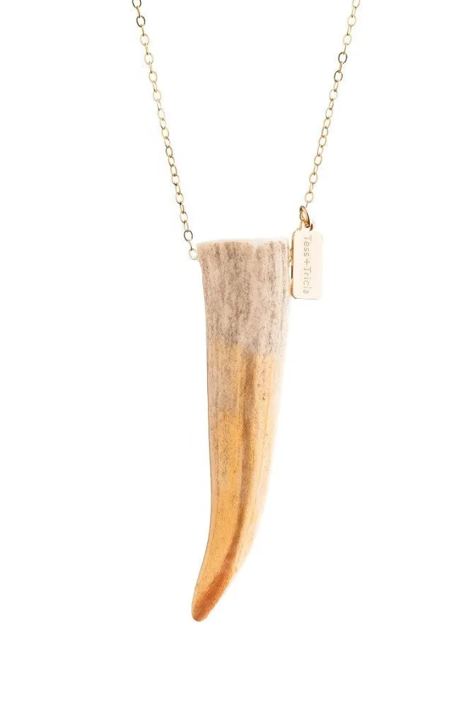 Tess   Tricia Classic Ombré  Antler Tip Necklace