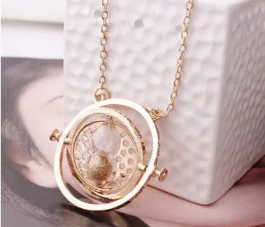 time turner necklace hourglass vintage pendant Hermione Granger for women lady girl wholesale 0131