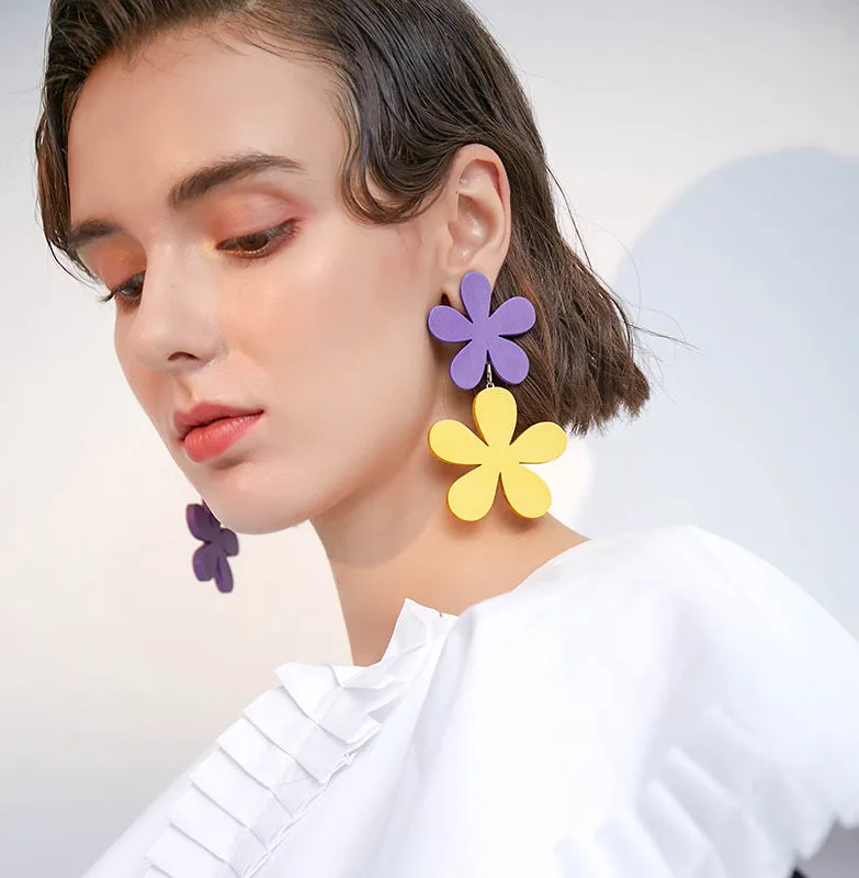 Trendy Acrylic Earrings - Vienna Verve Collection