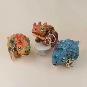 Triceratops Plush Keychain