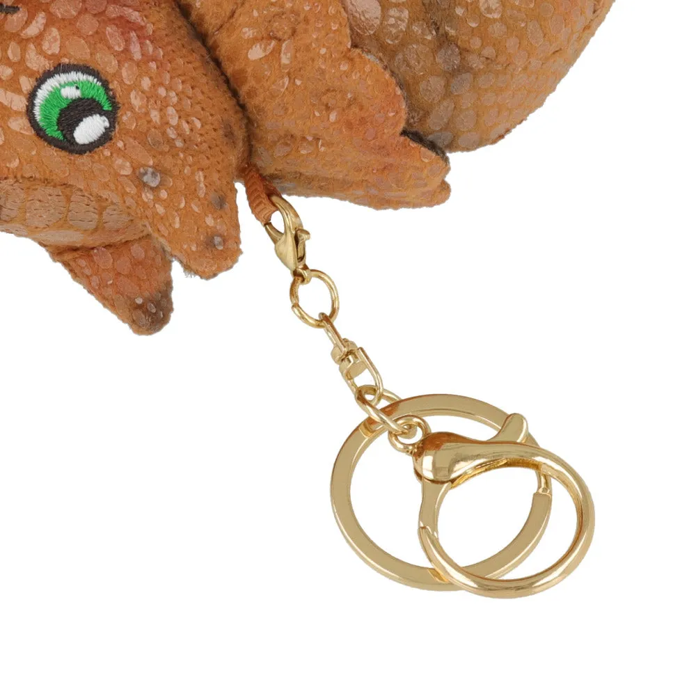 Triceratops Plush Keychain