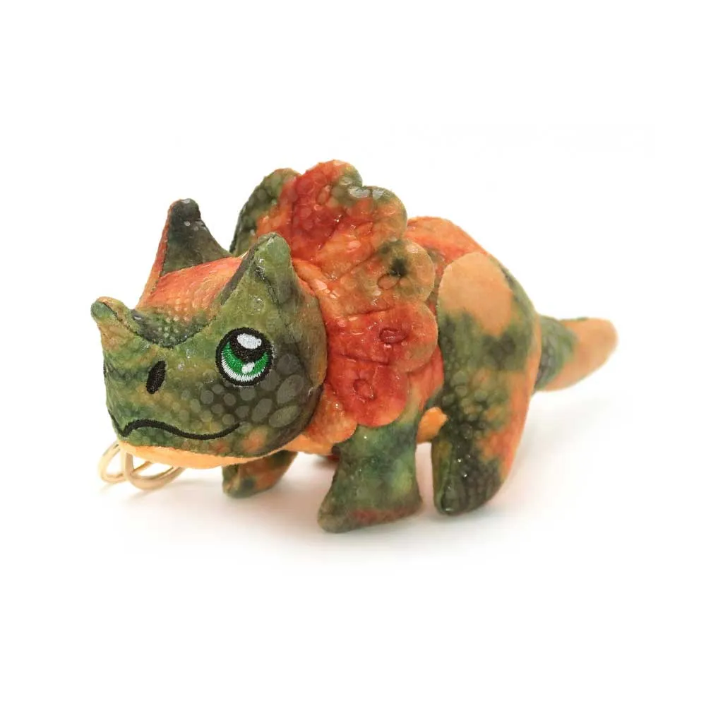 Triceratops Plush Keychain