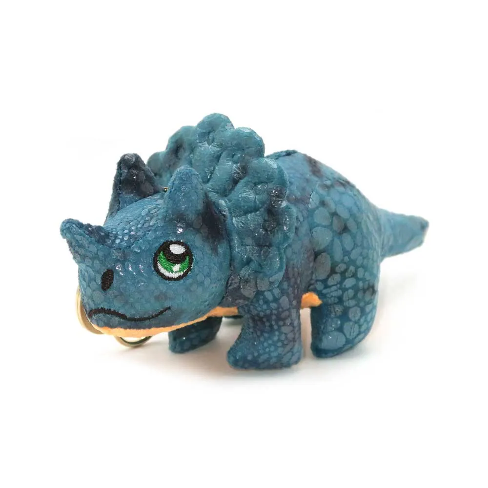 Triceratops Plush Keychain