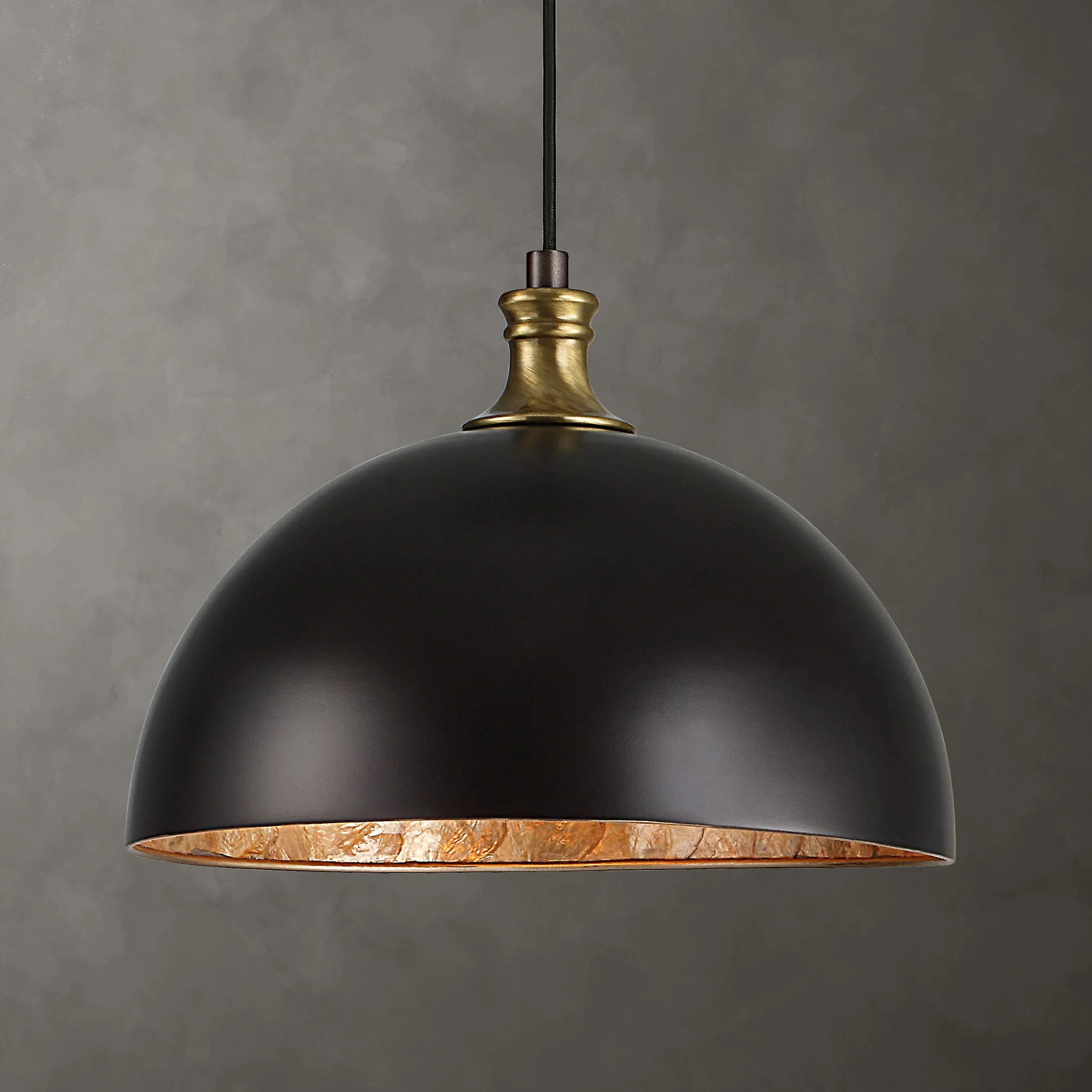 Uttermost Placuna 1 Light Bronze Pendant