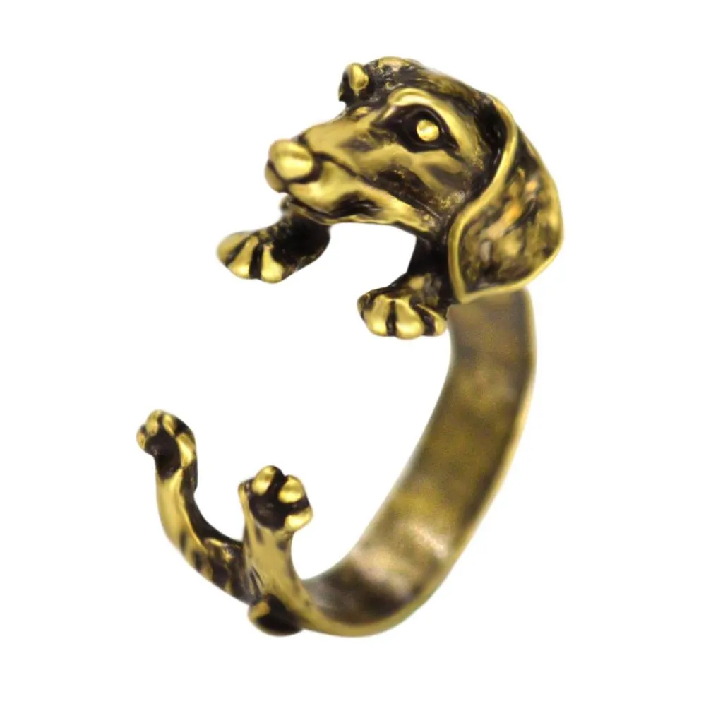 Vintage Dachshund Ring