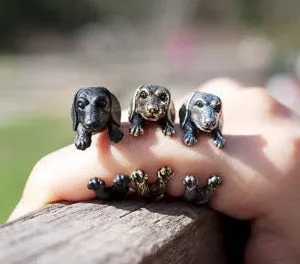 Vintage Dachshund Ring